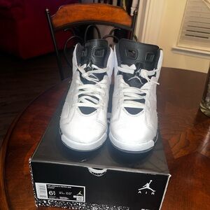 Jordan Kids Black and White Sneakers